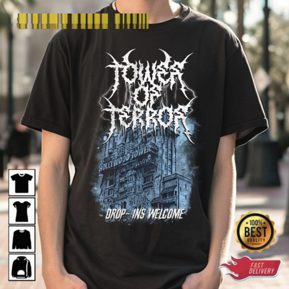 Deathmetal Tower Of Terror Goth Punk Disney Tribute Unisex T-shirt Gift For Fan